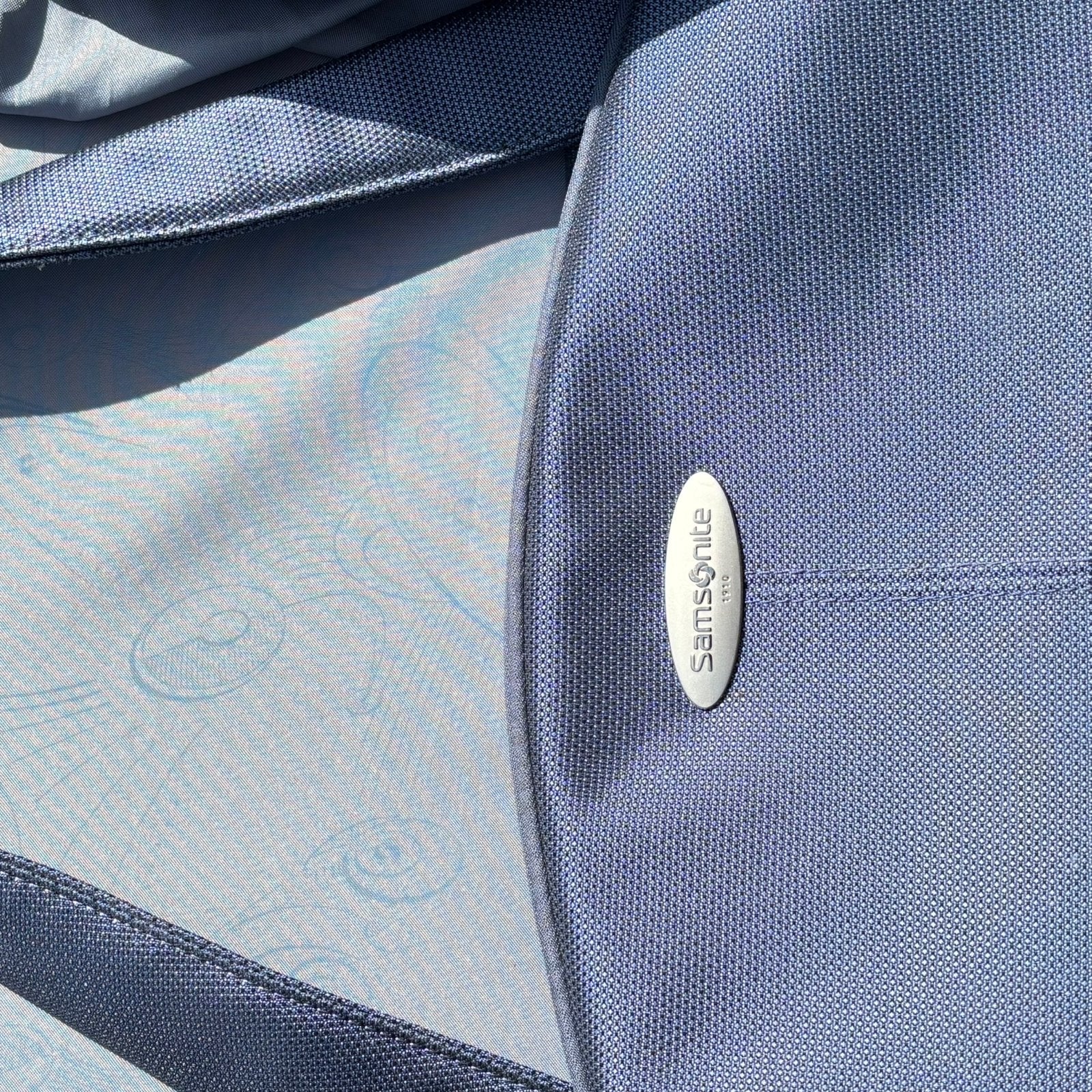Reistas op wieltjes. Merk Samsonite kleur blauw., Ophalen, Gebruikt, Blauw, Minder dan 35 cm