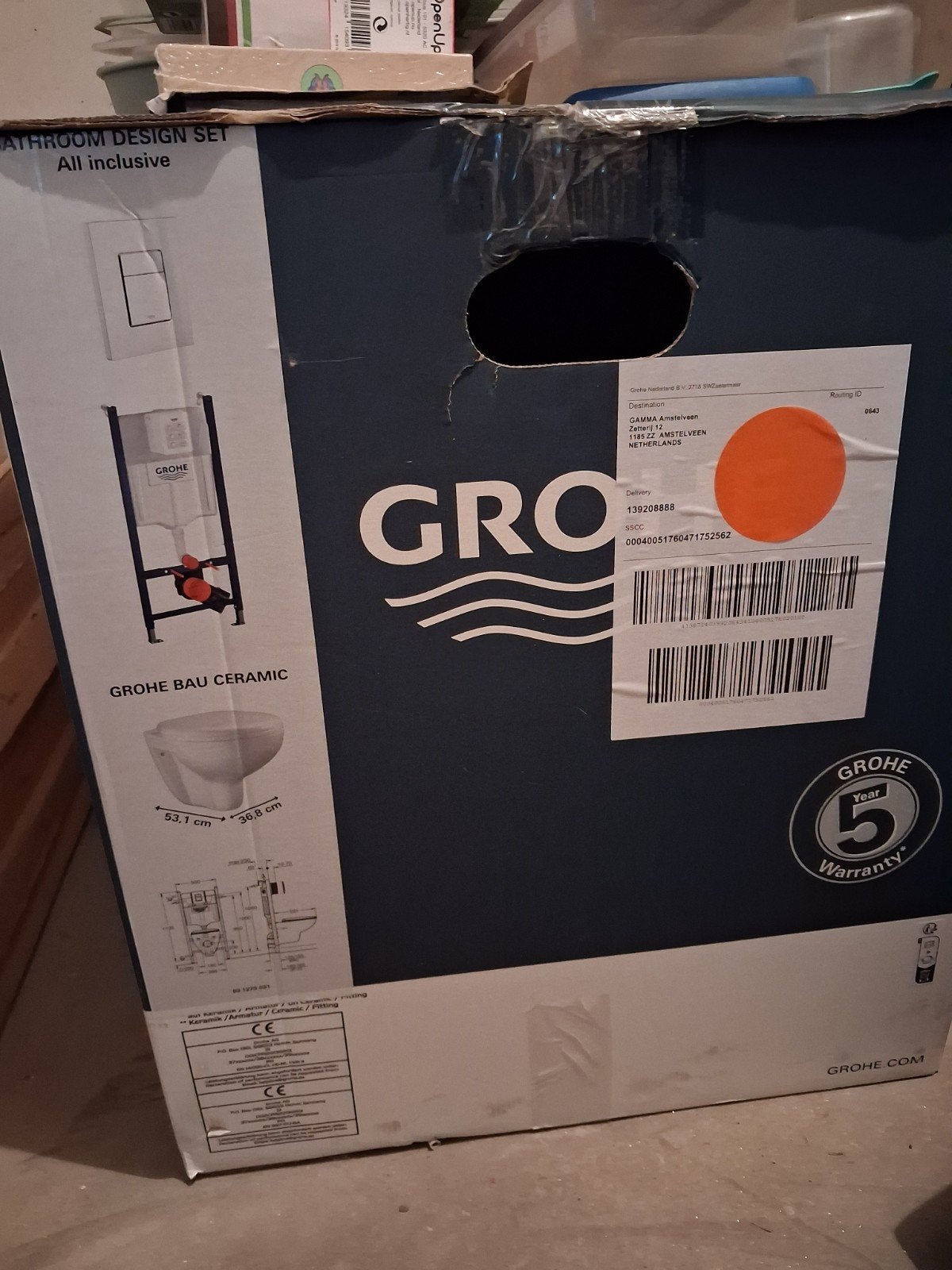 Nieuw Grohe Bau Ceramic Toilet Set - Ongeopend, Ophalen of Verzenden, Nieuw, Toilet