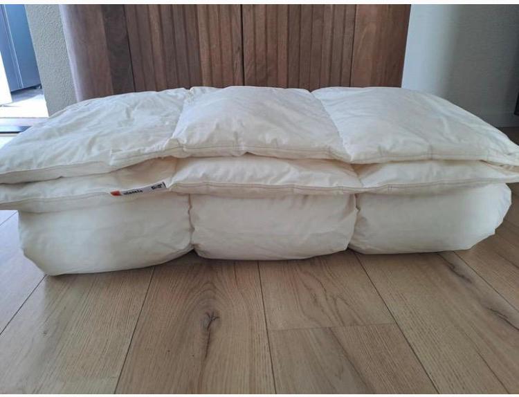 Ikea donzen dekbed 1 persoons, Ophalen, Eenpersoons, Wit, Deken of Dekbed