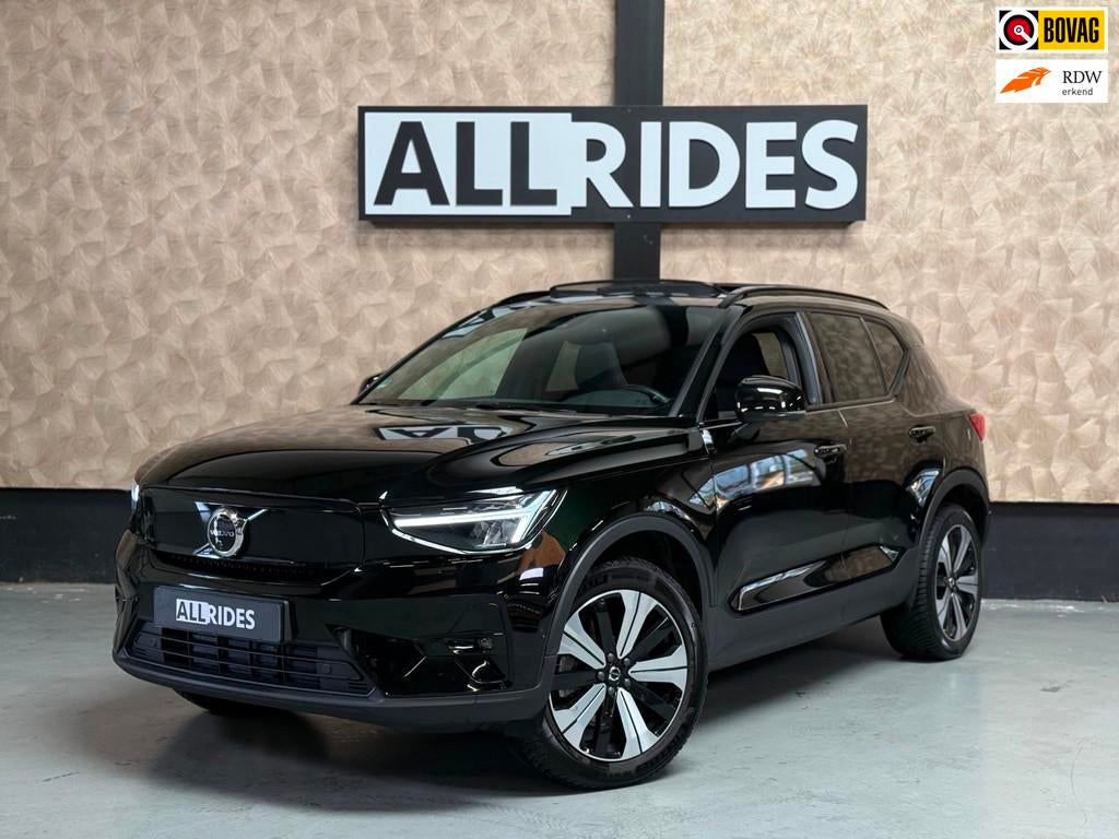 Volvo XC40 Ultimate Recharge Pure 70 kWh P8 | Pano | Stuur/S, Stof, Zwart, Zwart, 231 pk