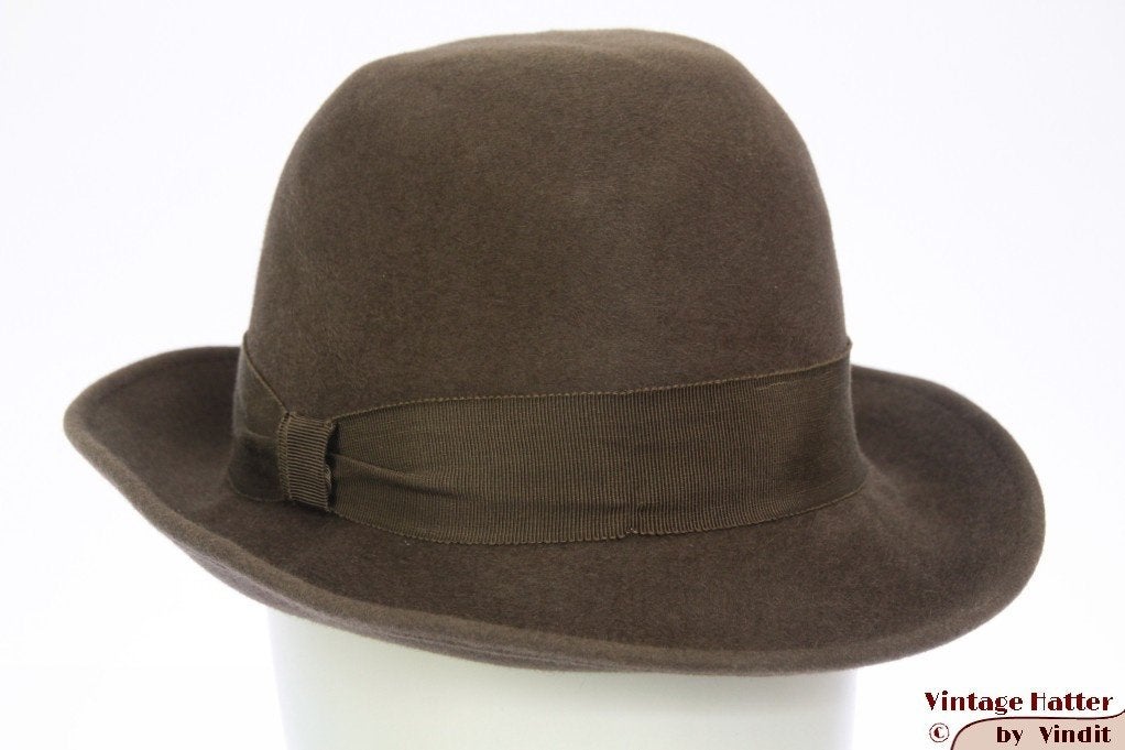 Vintage Dameshoed LadyLike beige grijs 56 gratis verzenden, Kleding | Dames, LadyLike, 56 of 57 cm (M, 7 of 7⅛ inch), Hoed, Ophalen of Verzenden