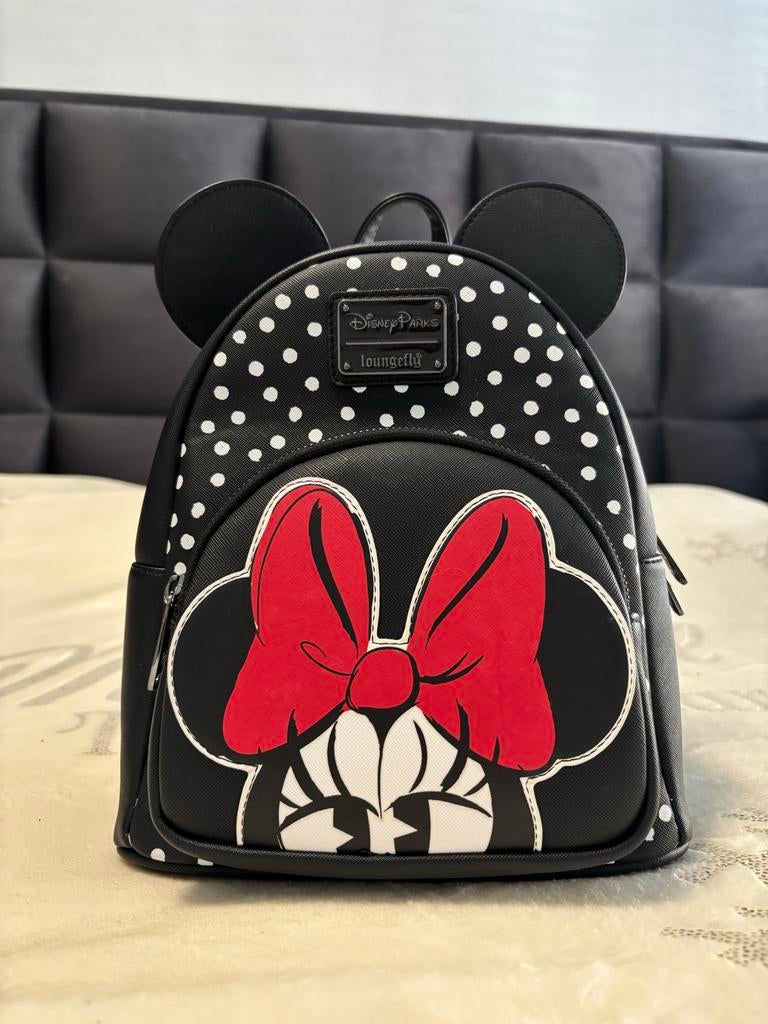 Loungefly Disney Minnie Mouse Polka Dot Mini Rugzak, Minder dan 30 cm, Disney of Dora, 25 tot 40 cm, Ophalen of Verzenden