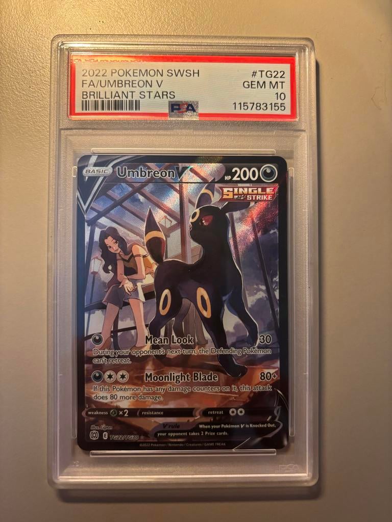 Umbreon V TG22/TG30 psa 10, Verzenden, Nieuw, Losse kaart