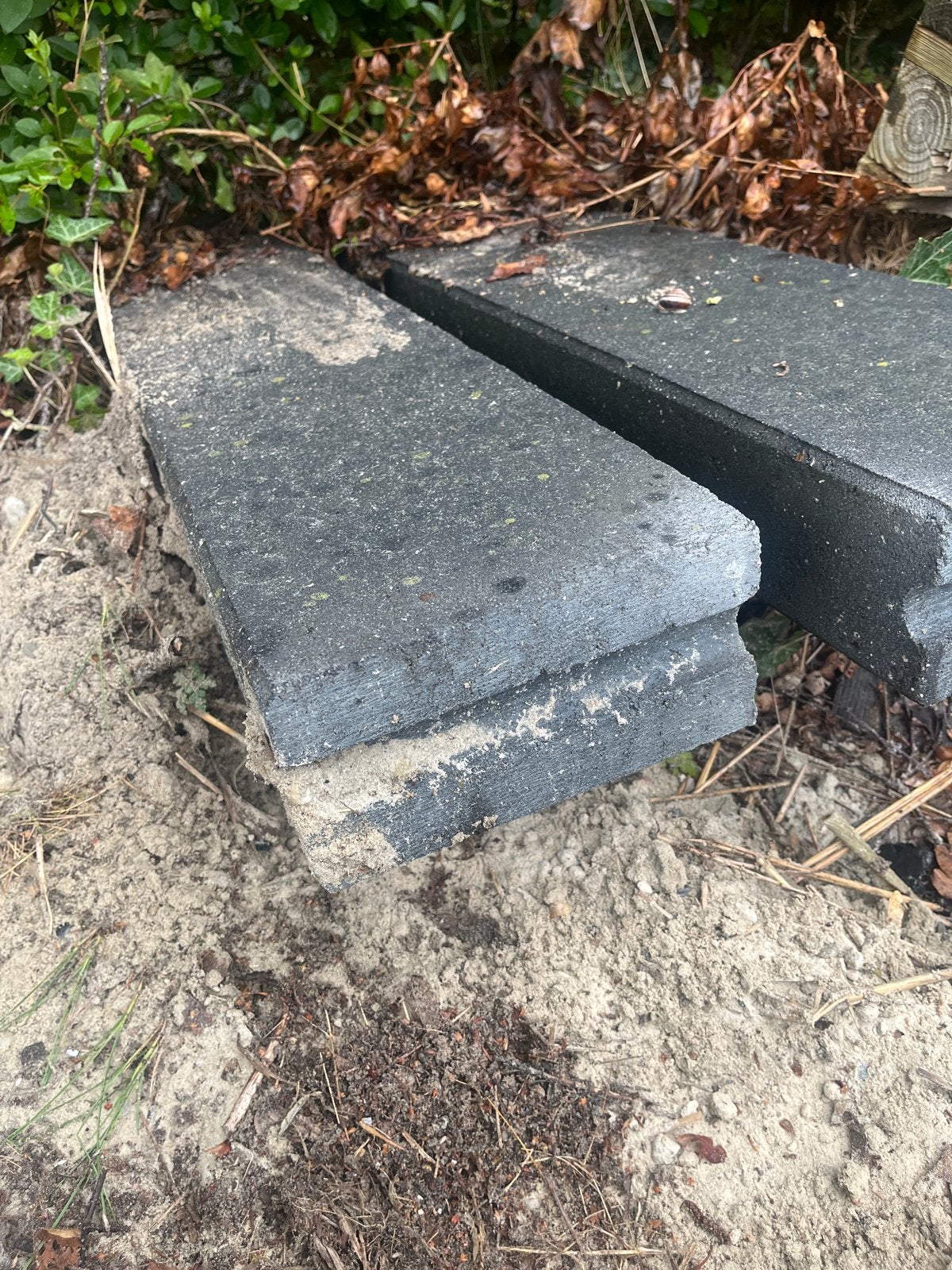 Gratis Betonbandjes 20x10, Ophalen, Overige typen, Zo goed als nieuw, Minder dan 5 m²