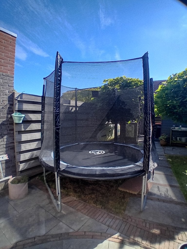 Game-on trampoline 244 cm, tegen elk aannemelijk bod, Kinderen en Baby's, Speelgoed | Buiten | Trampolines, Ophalen, Gebruikt