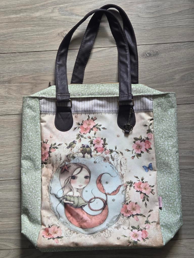Mooie tas met zeemeermin print, Ophalen of Verzenden
