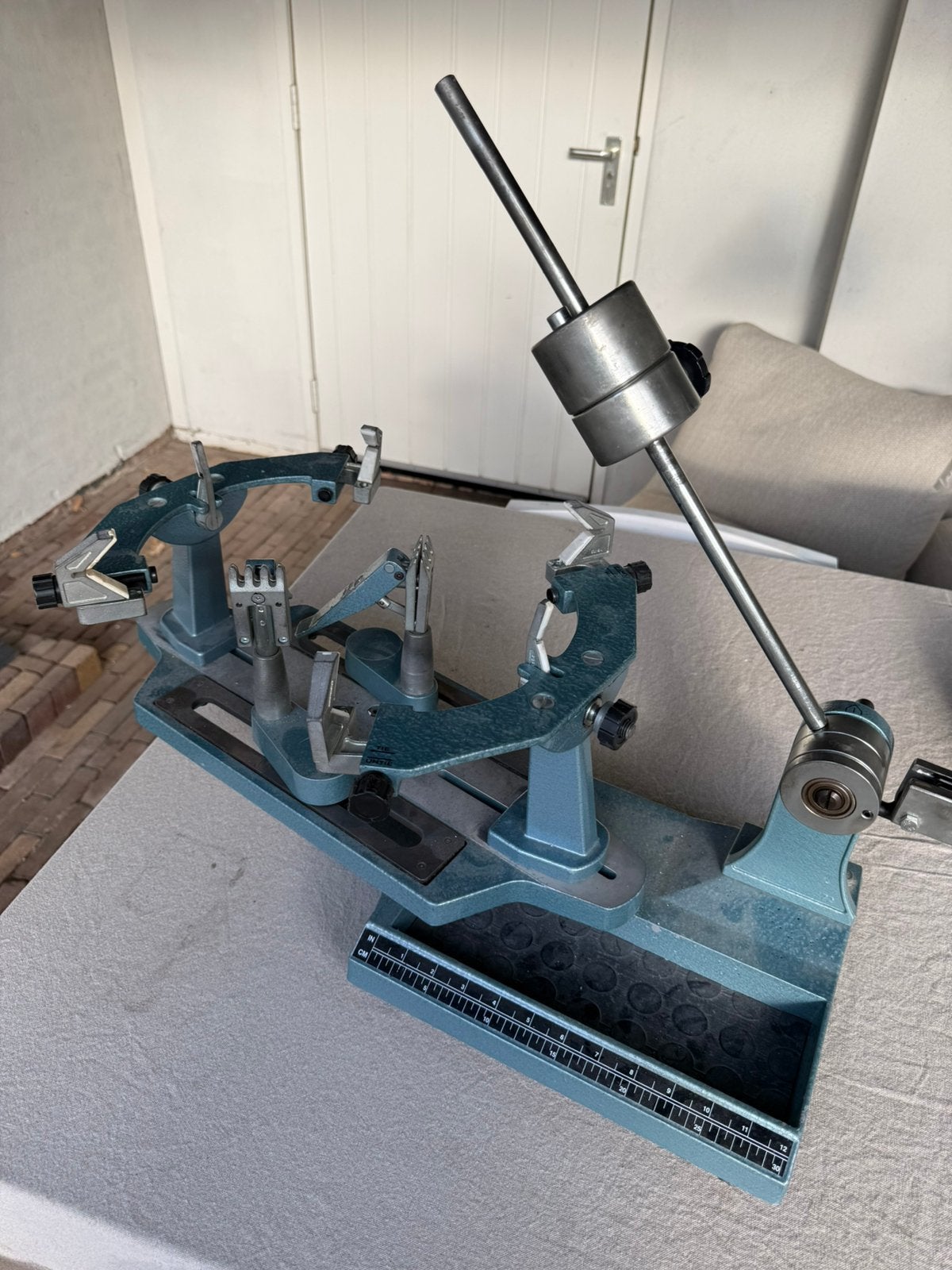 Tennisracket bespanmachine met gereedschap, Sport en Fitness, Ophalen, Zo goed als nieuw, Racket, Overige merken