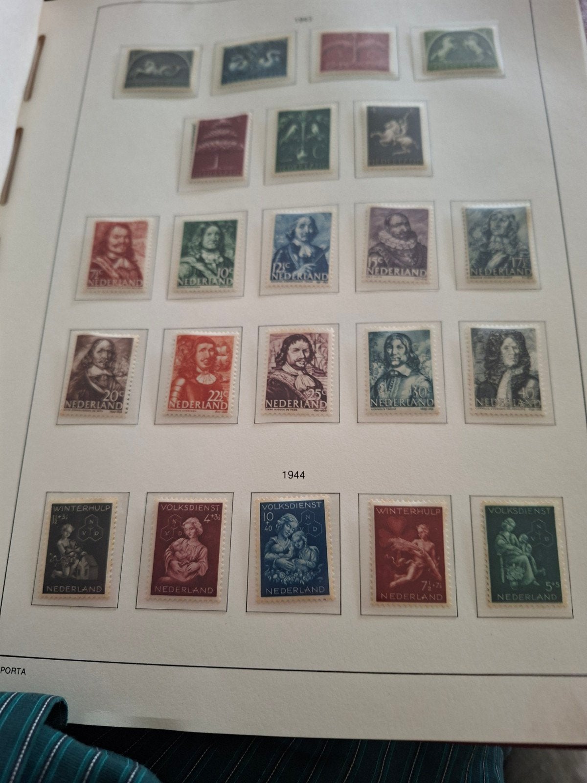 Nederlandse postzegels 1944 - Winterhulp en Volksdienst, Ophalen of Verzenden