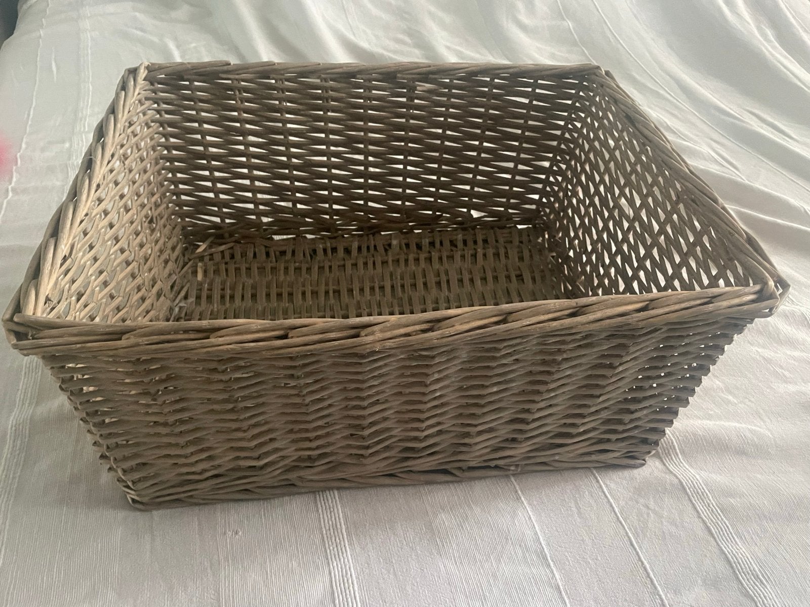 Grote rieten opbergmand, Ophalen, Gebruikt, 50 tot 100 cm, 5 – 50