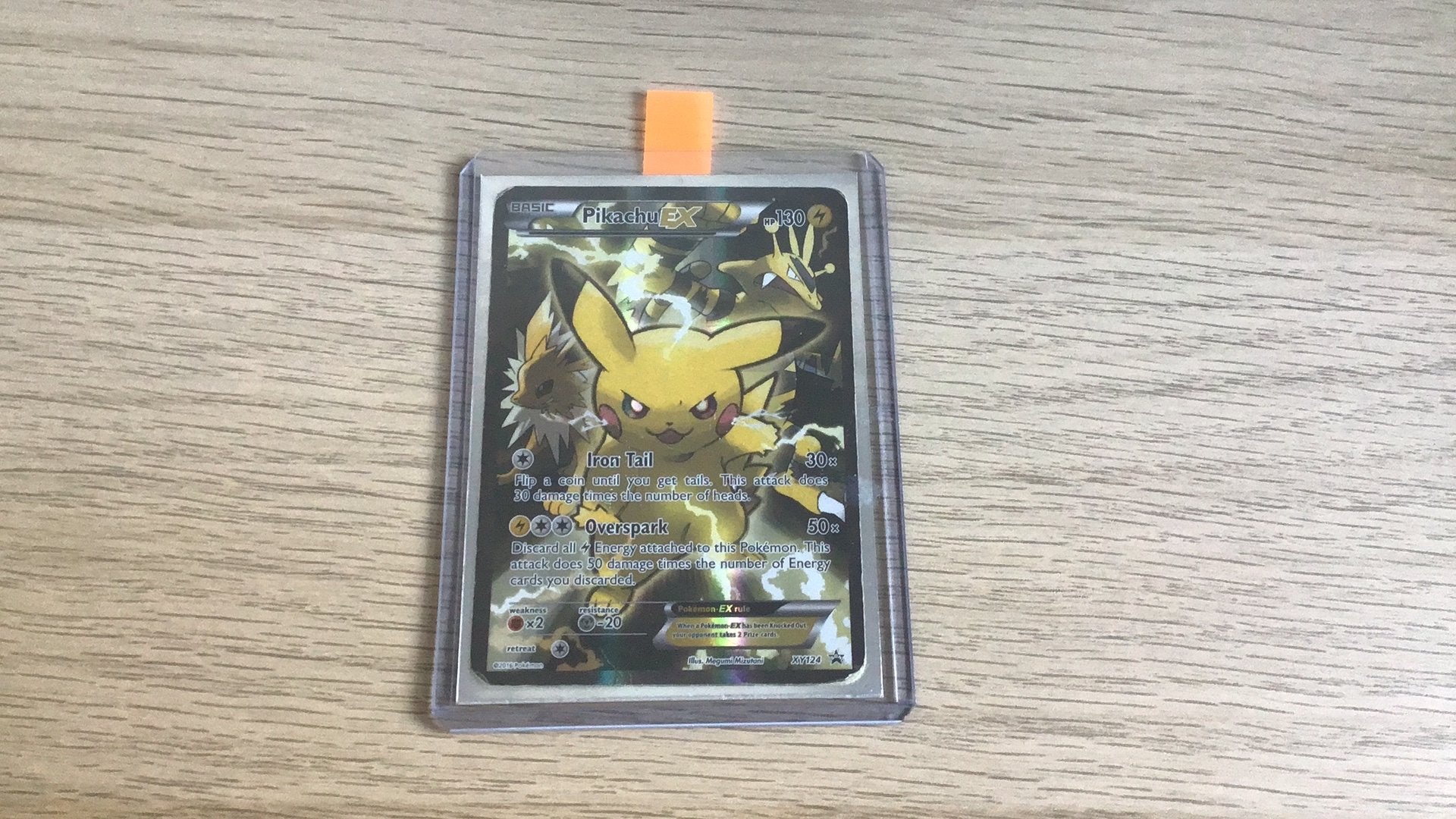 Pikachu Ex (XY124), Ophalen of Verzenden, Zo goed als nieuw