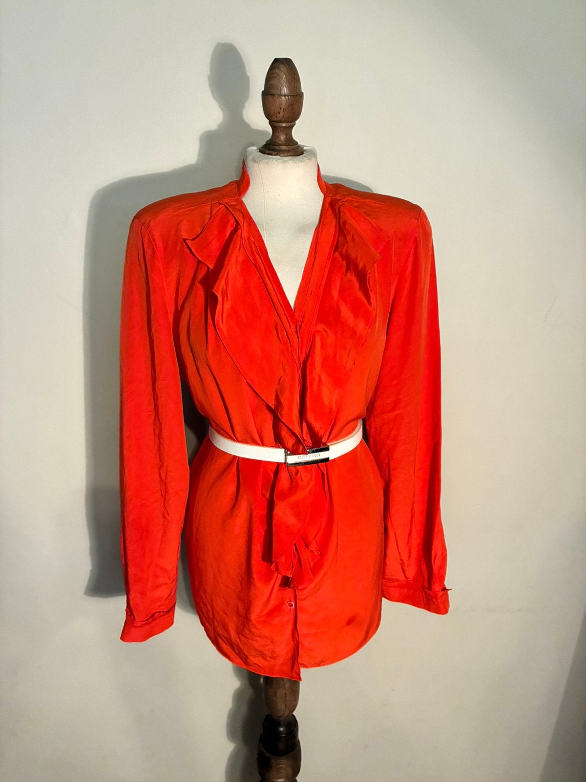 LUISA CERANO BLOUSE ORANJE/KORAAL ROOD, Verzenden, Zo goed als nieuw, Maat 42/44 (L), Rood