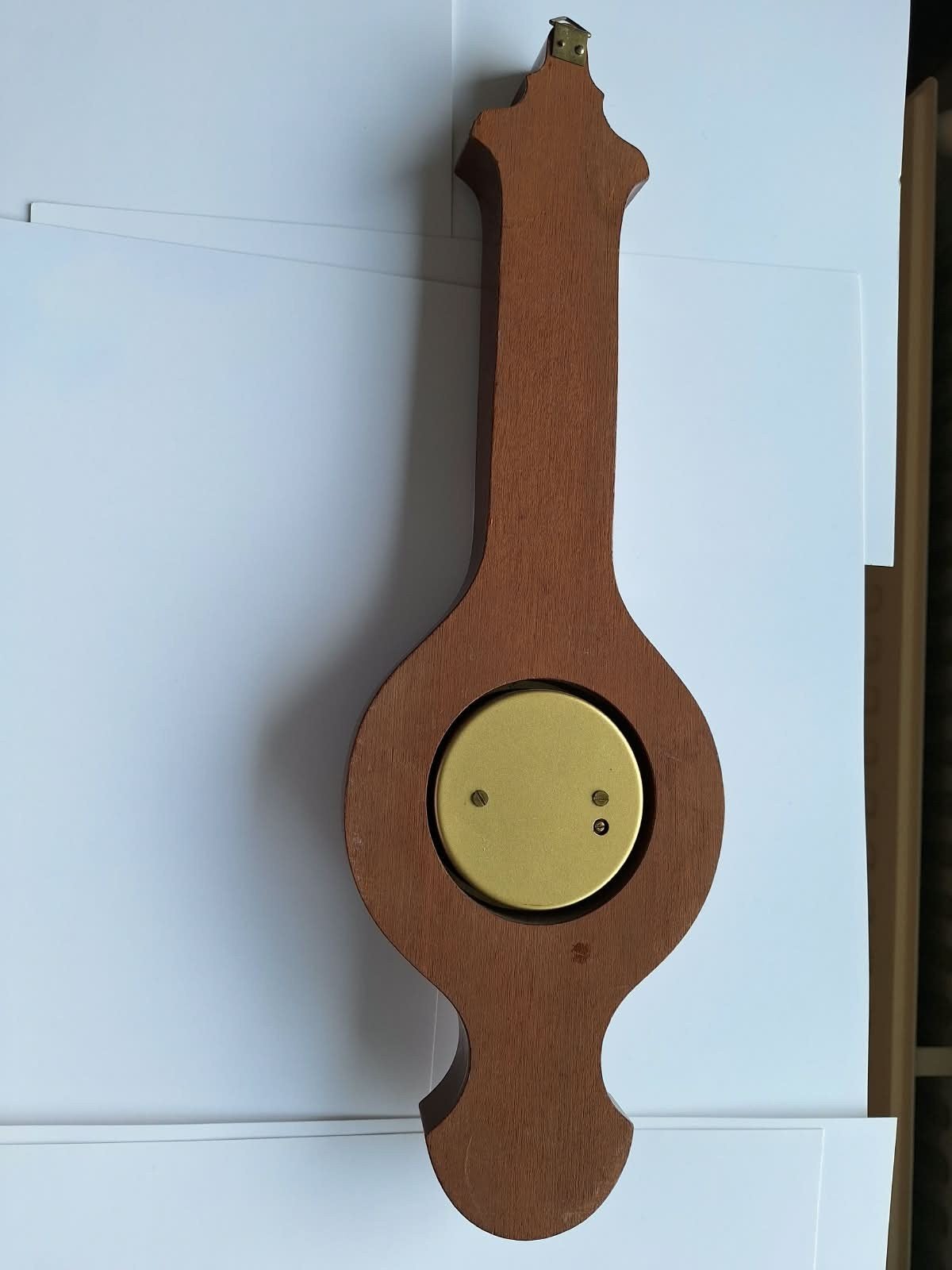 Vintage Barometer en Thermometer - Hout, Ophalen, Gebruikt, Barometer