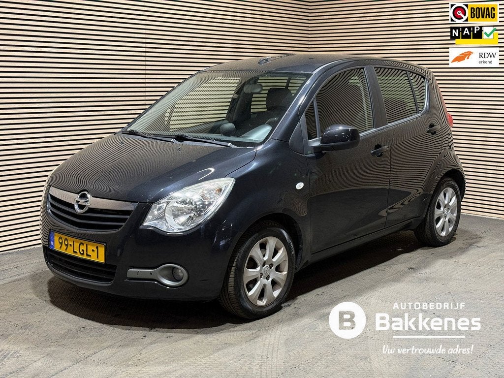 Opel Agila 1.2 Edition | Automaat | NAP | Airco | Vol onderh, Auto's, 4 cilinders, Zwart, Origineel Nederlands, Bedrijf