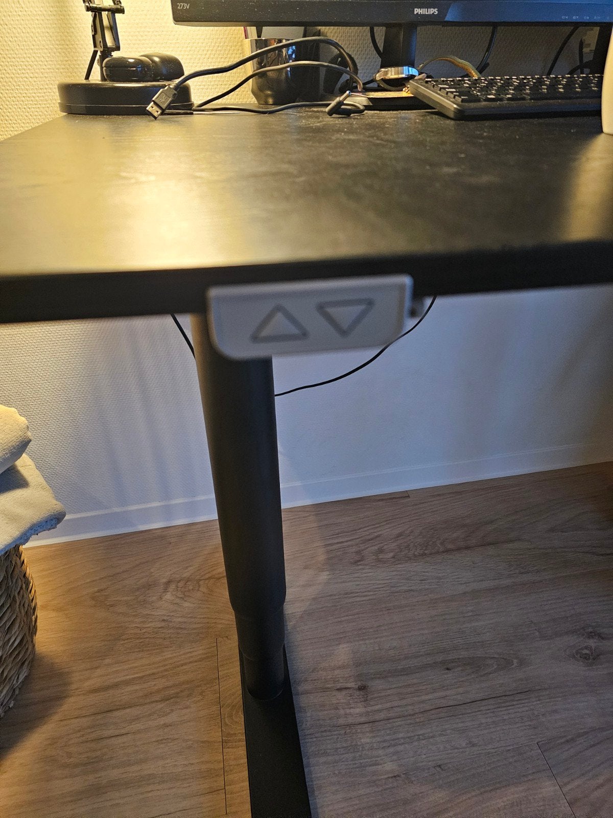 IKEA Zit-sta bureau 120x80 cm - Zwart, Ophalen, Gebruikt, 120 cm, IKEA