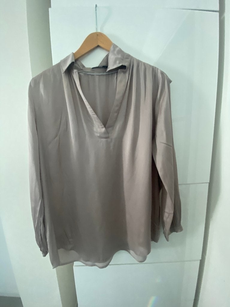 Marc Aurel blouse 42, Kleding | Dames, Blouses en Tunieken, Ophalen of Verzenden, Zo goed als nieuw, Maat 42/44 (L), Beige