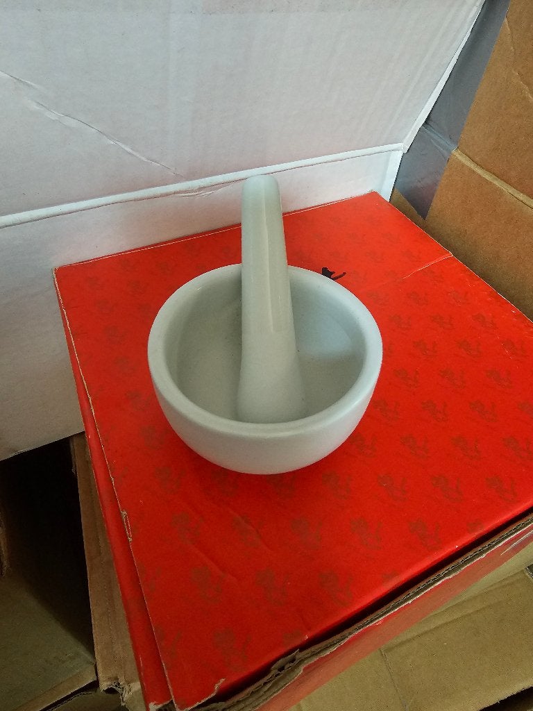 te koop 100 vijzel en stamper aardewerk 5 soorten en afmetin, Diversen, Ophalen, Nieuw
