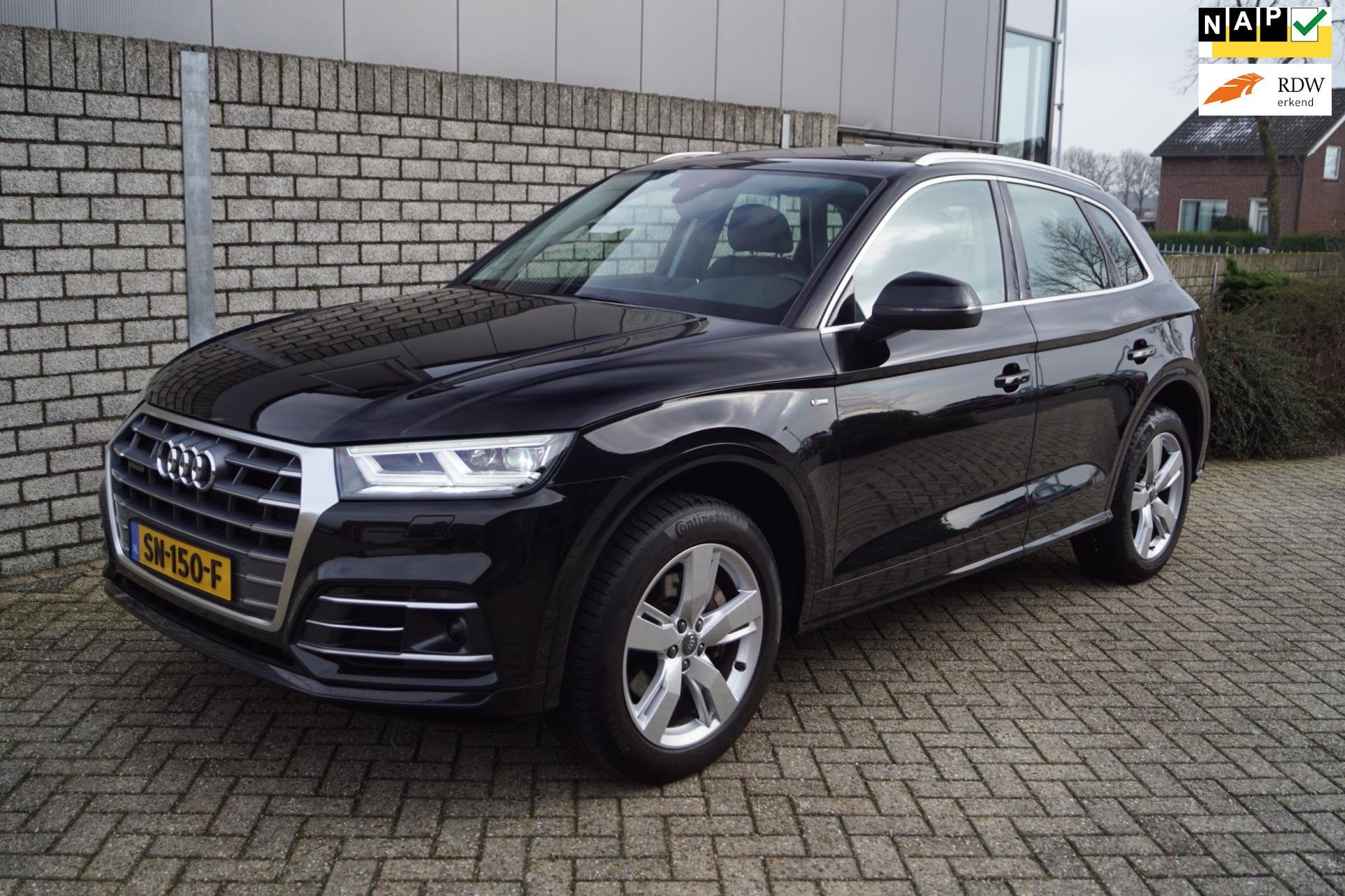 Audi Q5 2.0 TFSI quattro Sport Pro Line S Autom Panodak Lede, Auto's, Automaat, Dealer onderhouden, Gebruikt, 4 cilinders