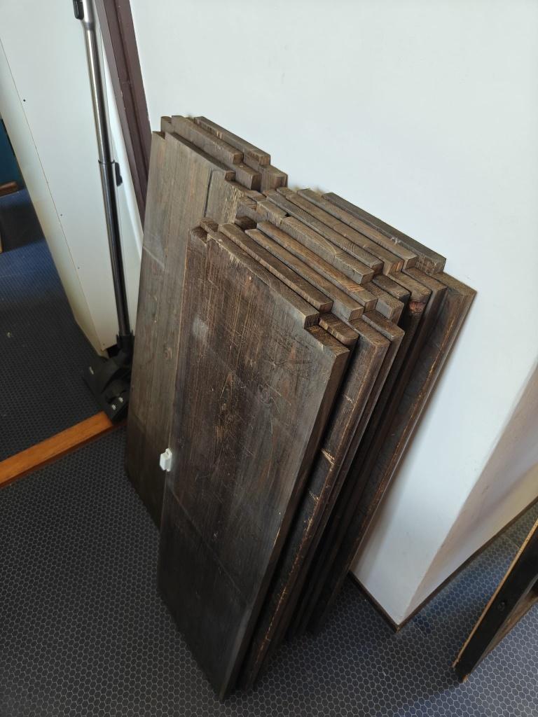 Houten stellingkast met deuren, Ophalen, Gebruikt