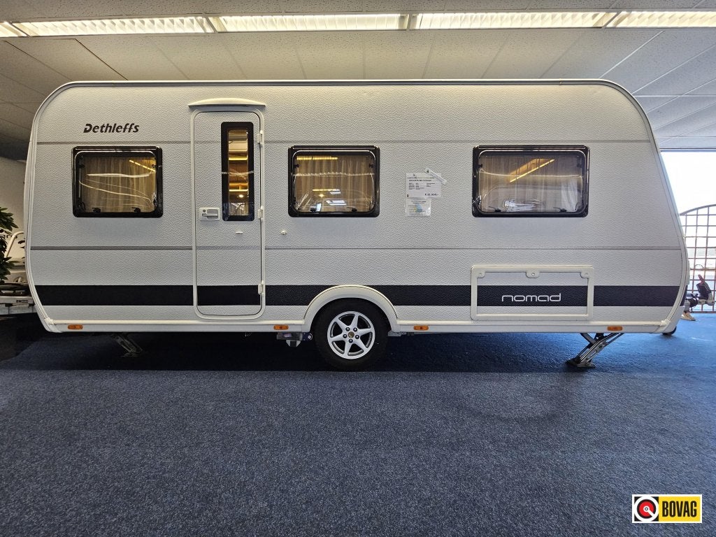 Dethleffs Nomad 500 FR MOVER/LUIFEL/FIETSENREK, Caravans en Kamperen, Rondzit, Bedrijf, Schokbreker, Overige typen