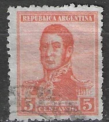 Argentinie 1922 - Yvert 265 - Jose de San Martín (ST), Verzenden, Gestempeld, Midden-Amerika