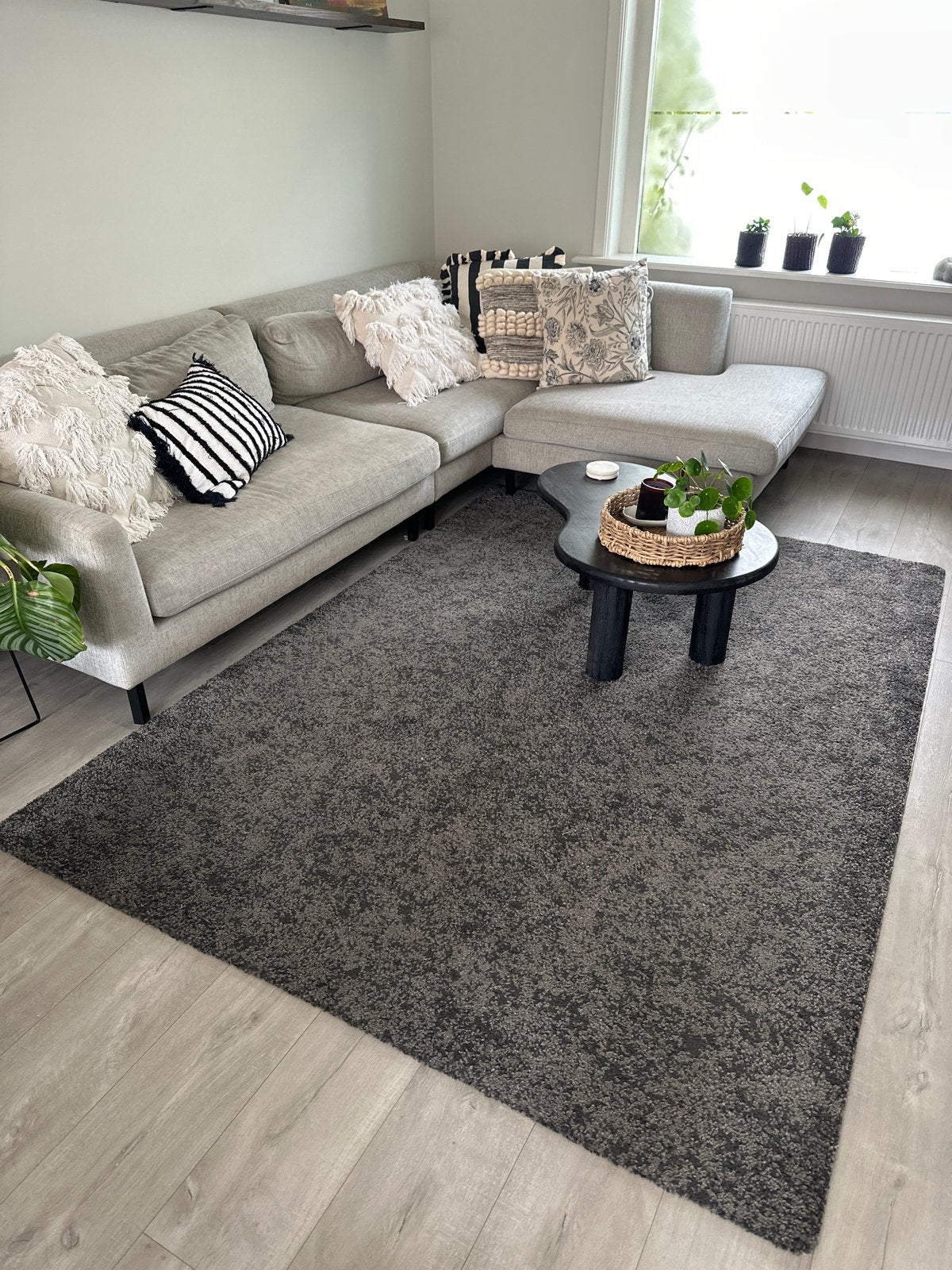 IKEA Stoense Vloerkleed - Grijs, 170x240 cm, Huis en Inrichting, Stoffering | Tapijten en Kleden, Ophalen, Gebruikt, 150 tot 200 cm