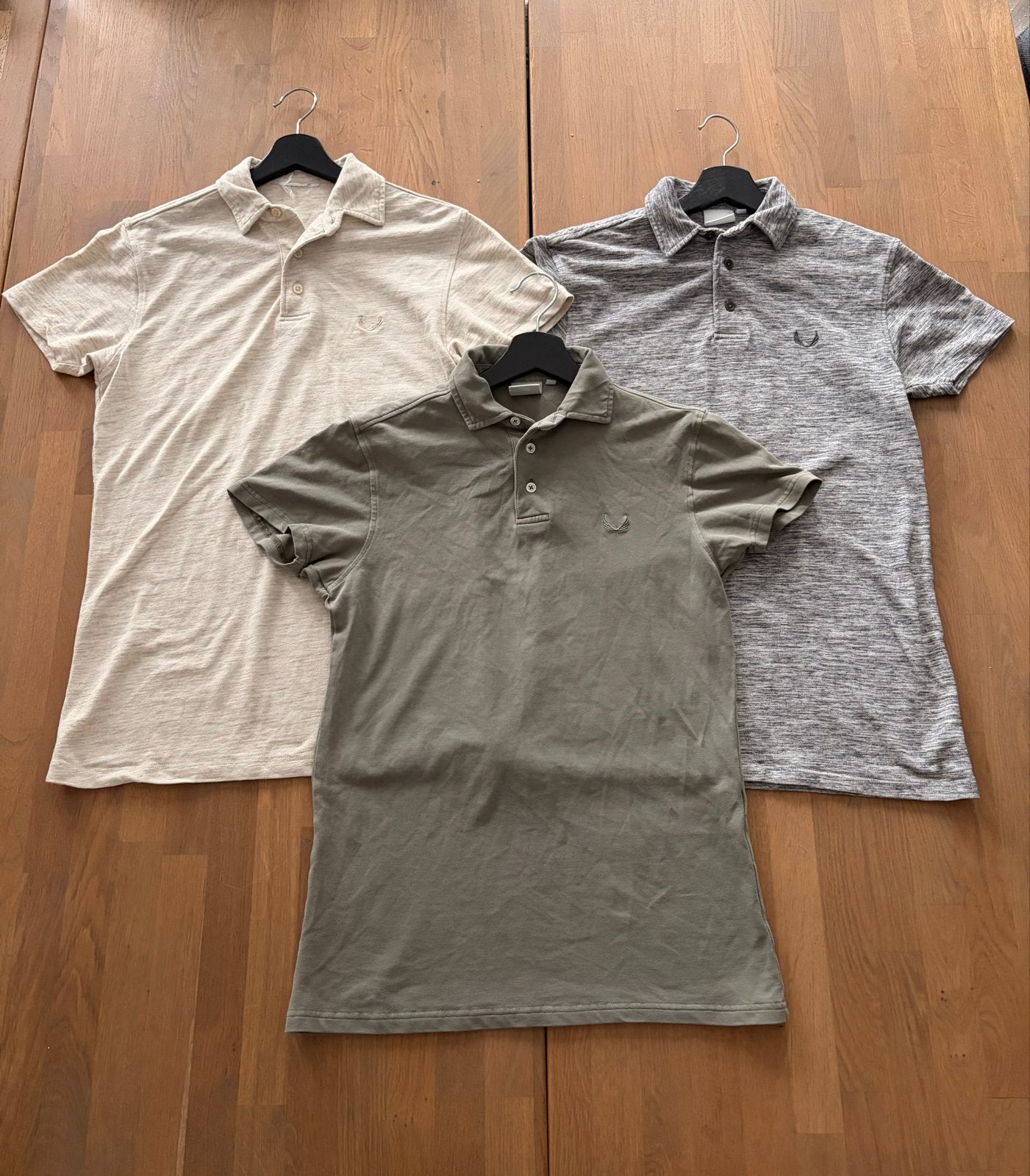3 Zumo polo's: groen, grijs en beige - goede staat, Ophalen of Verzenden, Gedragen, Maat 48/50 (M), Groen