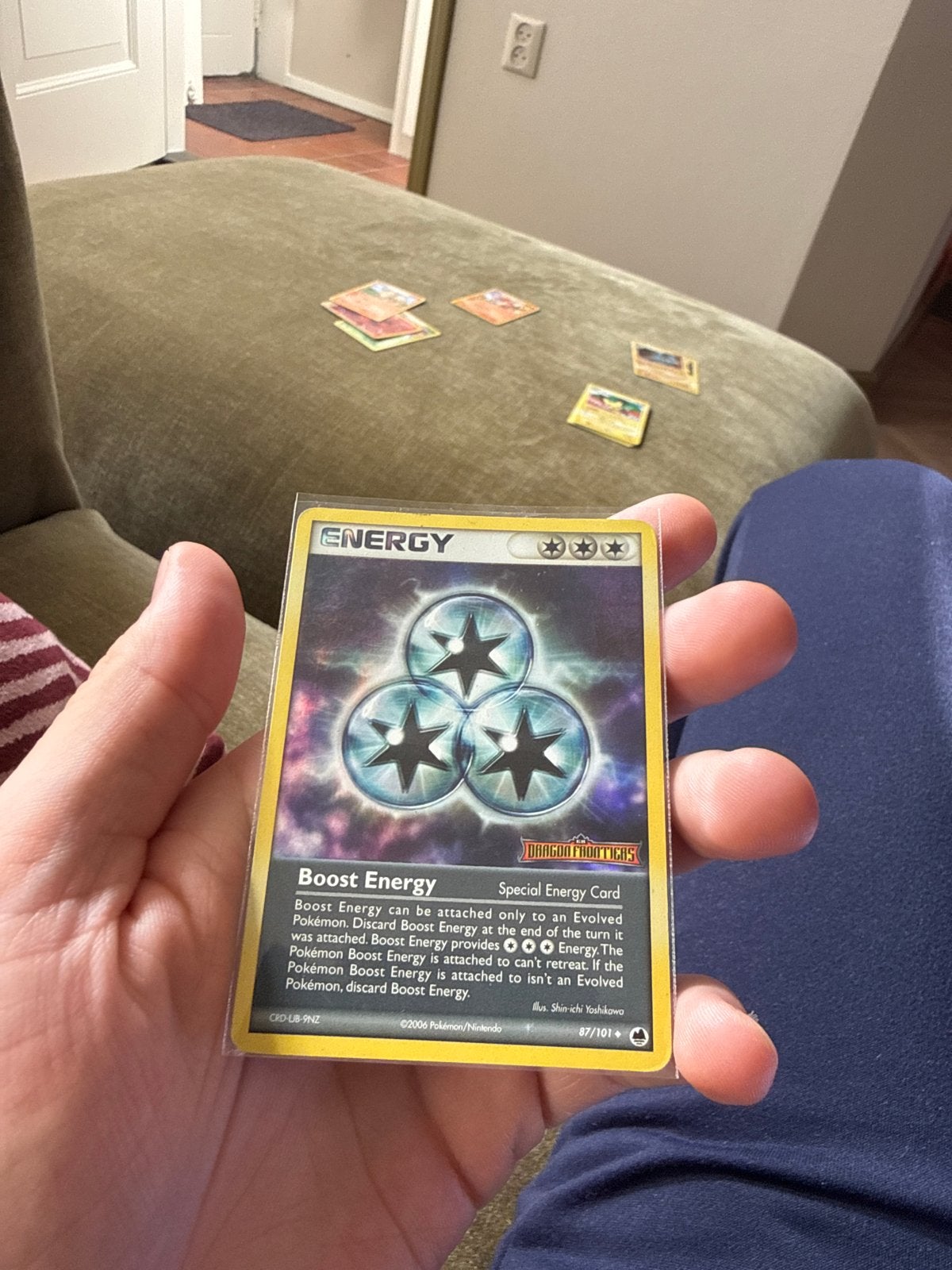 Boost Energy 87/101  ex Dragon Frontiers stamped, Ophalen of Verzenden, Zo goed als nieuw, Losse kaart
