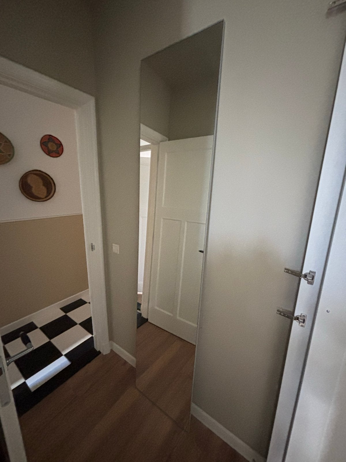 IKEA PAX Spiegeldeur voor kledingkast, Huis en Inrichting, Ophalen, Minder dan 50 cm, Gebruikt, 200 cm of meer
