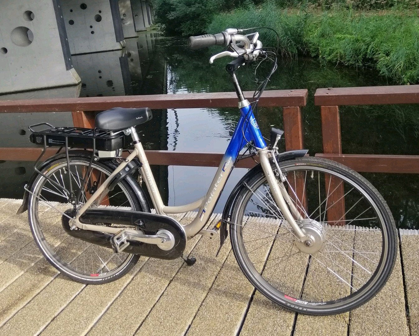 Elektrische fiets Pointer ,comfortabel fiets!, 47 tot 50 cm, Versnellingen, Zo goed als nieuw, Schijfrem