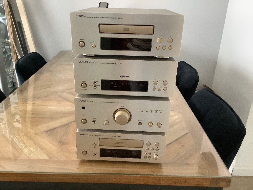 Denon versterker, cd speler, receiver en cassettedeck, Ophalen, Gebruikt, Denon, 120 watt of meer