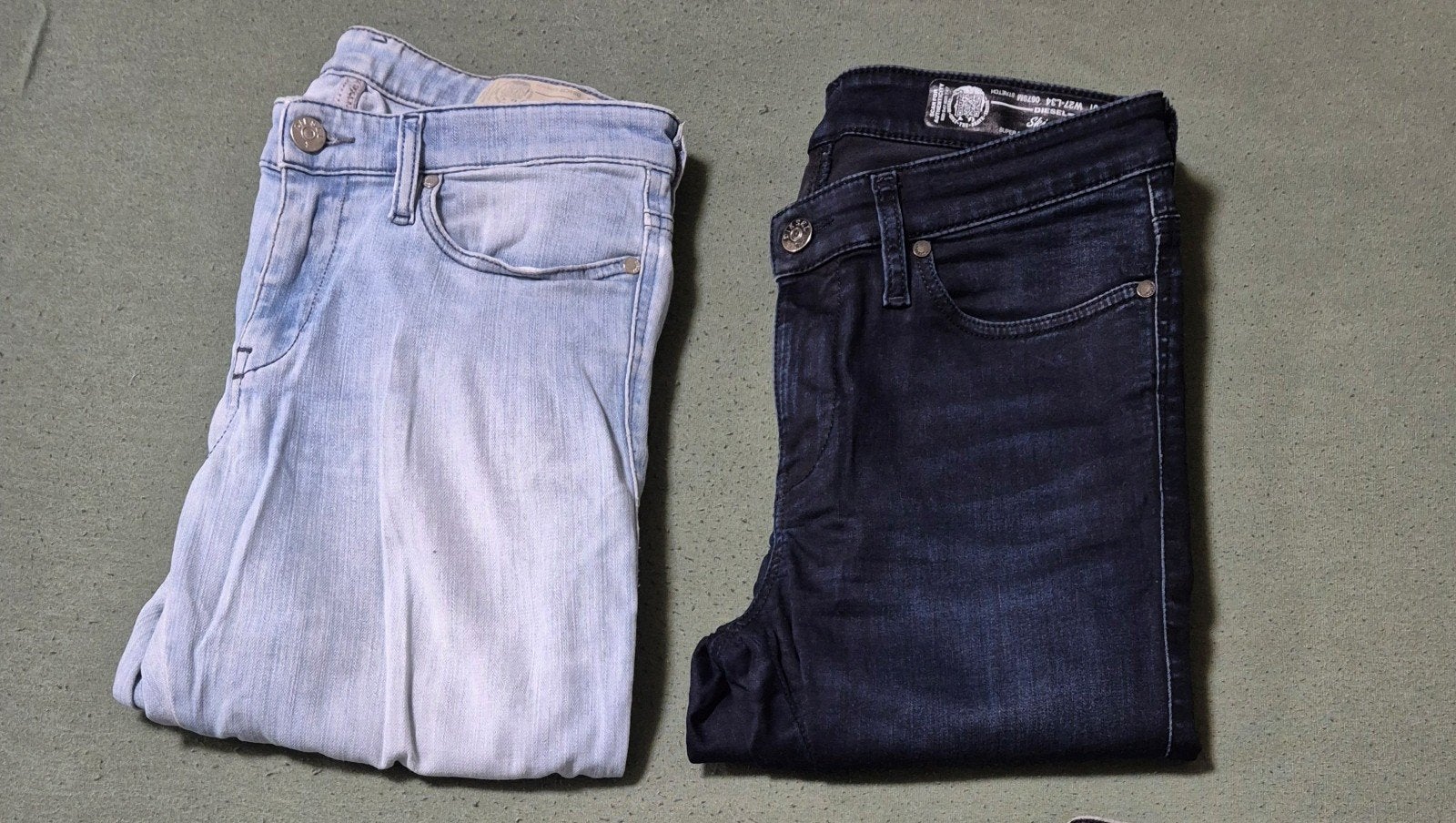 Twee Diesel skinny jeans dames, Kleding | Dames, Blauw, Ophalen of Verzenden, Zo goed als nieuw, Diesel