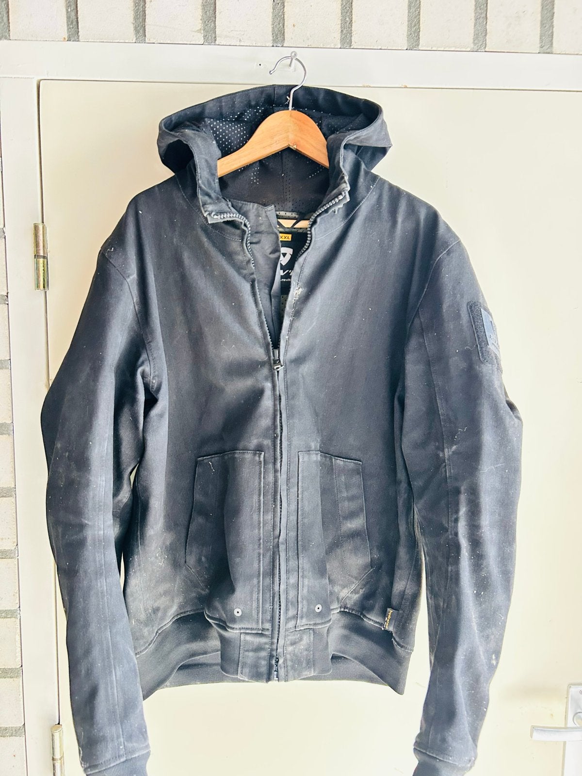 REV'IT! Motorjas met losse rugprotector - Maat XXL, Ophalen of Verzenden, Tweedehands, Heren, Jas | textiel
