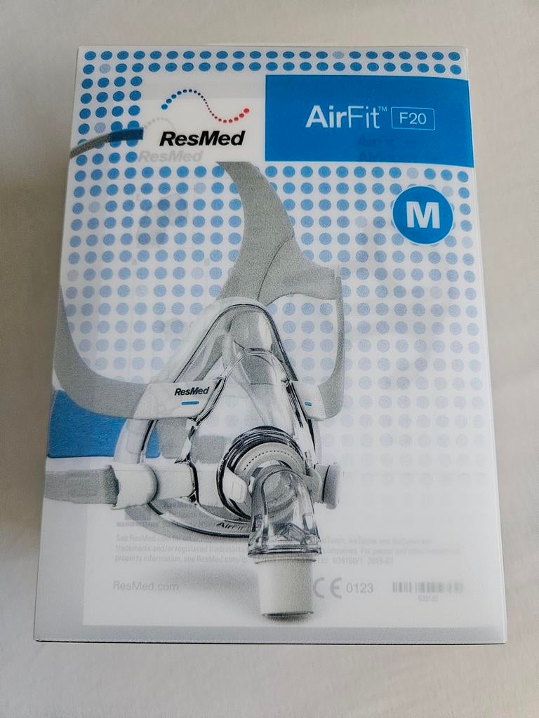 Slaap apneu full face mask Resmed Airfit F20 maat M, Ophalen of Verzenden, Nieuw, Lichaamsverzorging