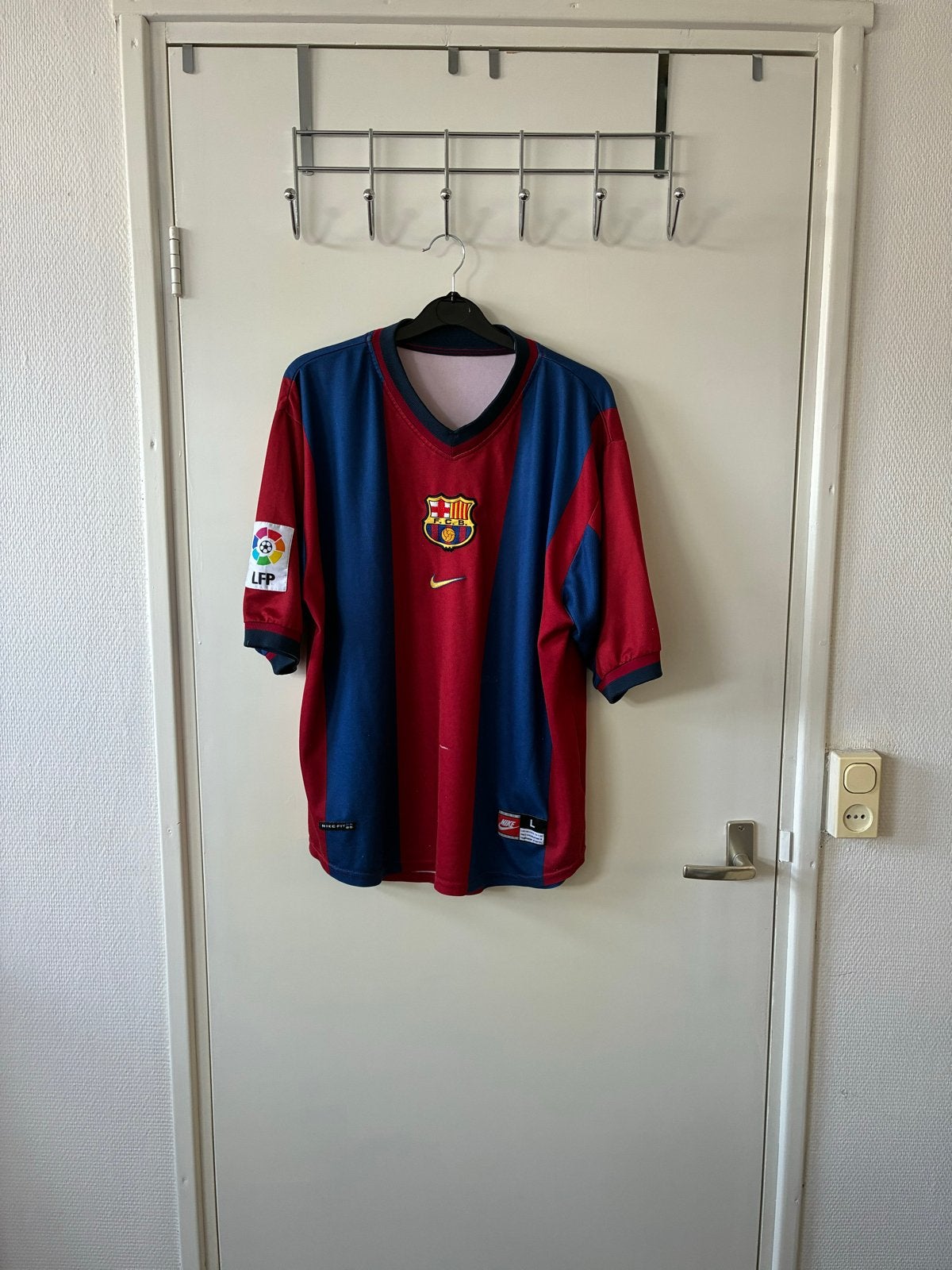 Vintage FC Barcelona Thuisshirt Nike Maat L, Maat 52/54 (L), Meerkleurig, Ophalen of Verzenden, Voetbal