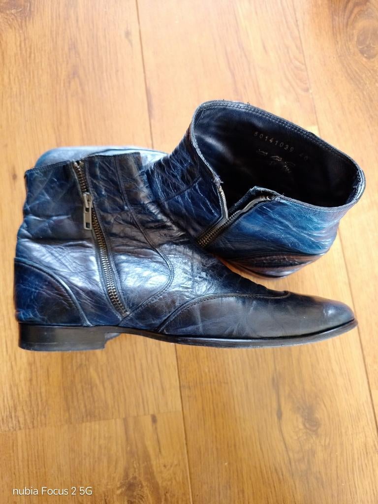 VSS Leren Schoenen Maat 40 - Comfortabel & Stijlvol, Blauw, Lage of Enkellaarzen, Ophalen of Verzenden, VSS