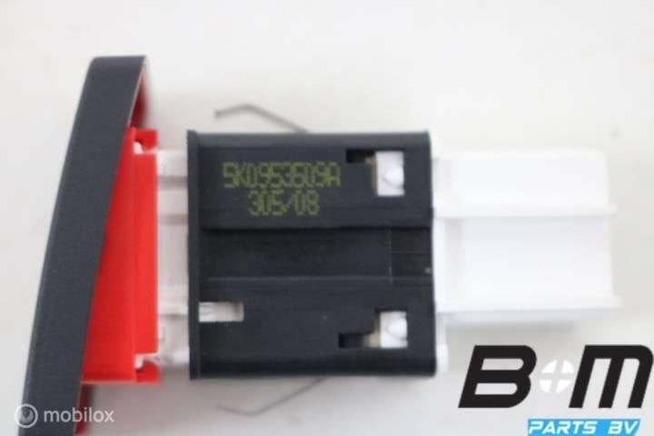 Alarmlichtschakelaar VW Golf 6 5K0953509A, Gebruikt