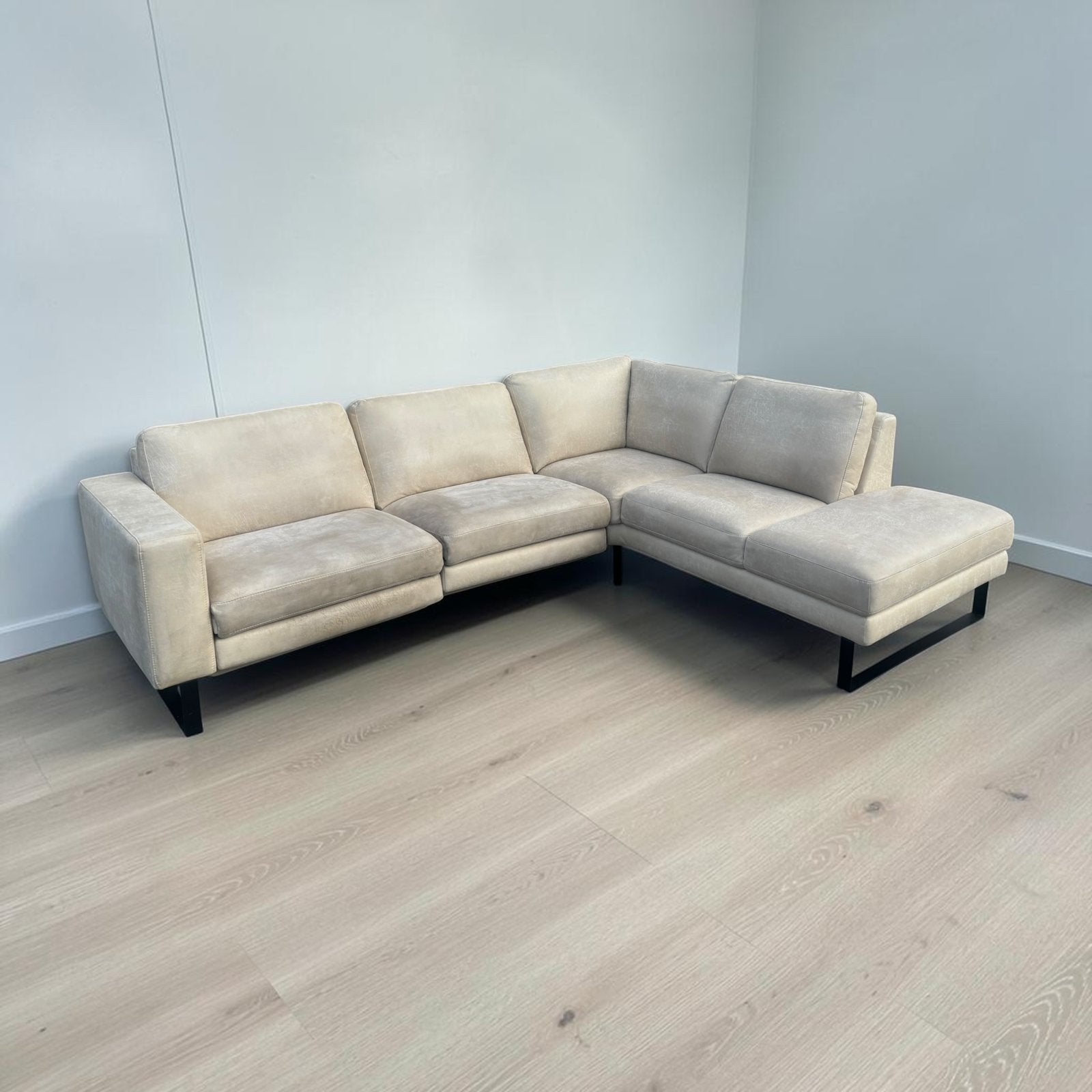 GRATIS LEVERING | MONTEL HOEKBANK ELEKTRISCH | MICROLEDER, 250 tot 300 cm, Hoekbank, Ophalen of Verzenden, Zo goed als nieuw