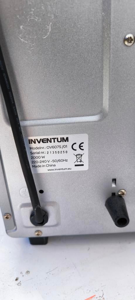 Inventum OV607S/01 Oven met Grill - Gebruikt, Gebruikt, Ophalen of Verzenden, Oven met grill, 45 tot 60 cm