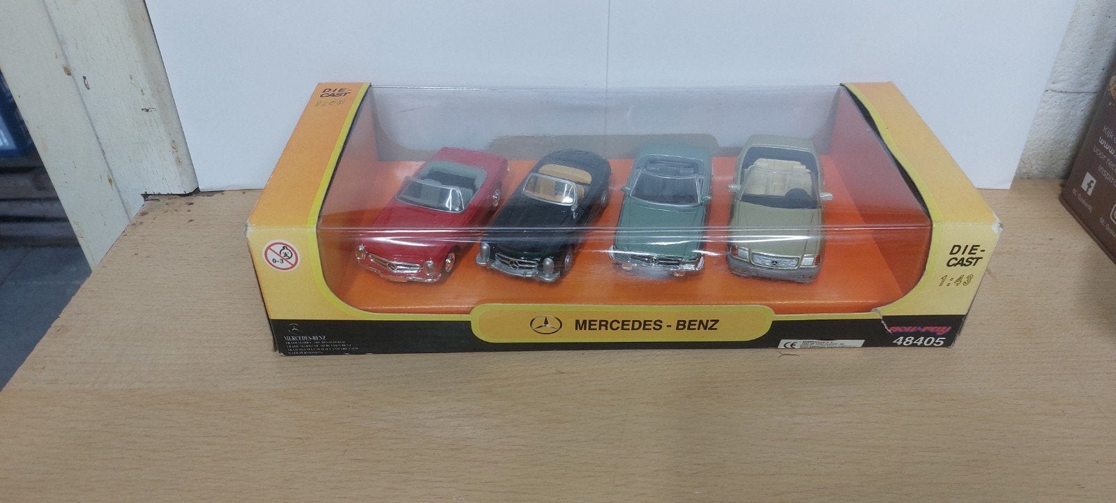 Mercedes-Benz Die-Cast Modelauto Set - 4 Stuks, Ophalen of Verzenden