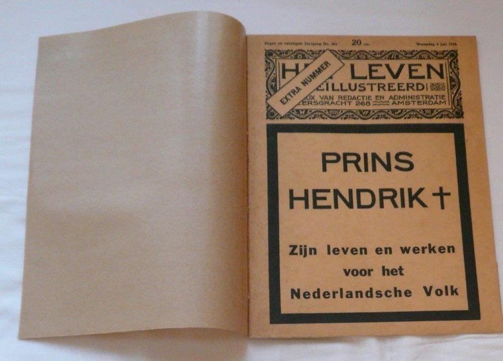 Het leven geïllustreerd: Prins Hendrik, Verzenden, Gebruikt, Nederland, Tijdschrift of Boek