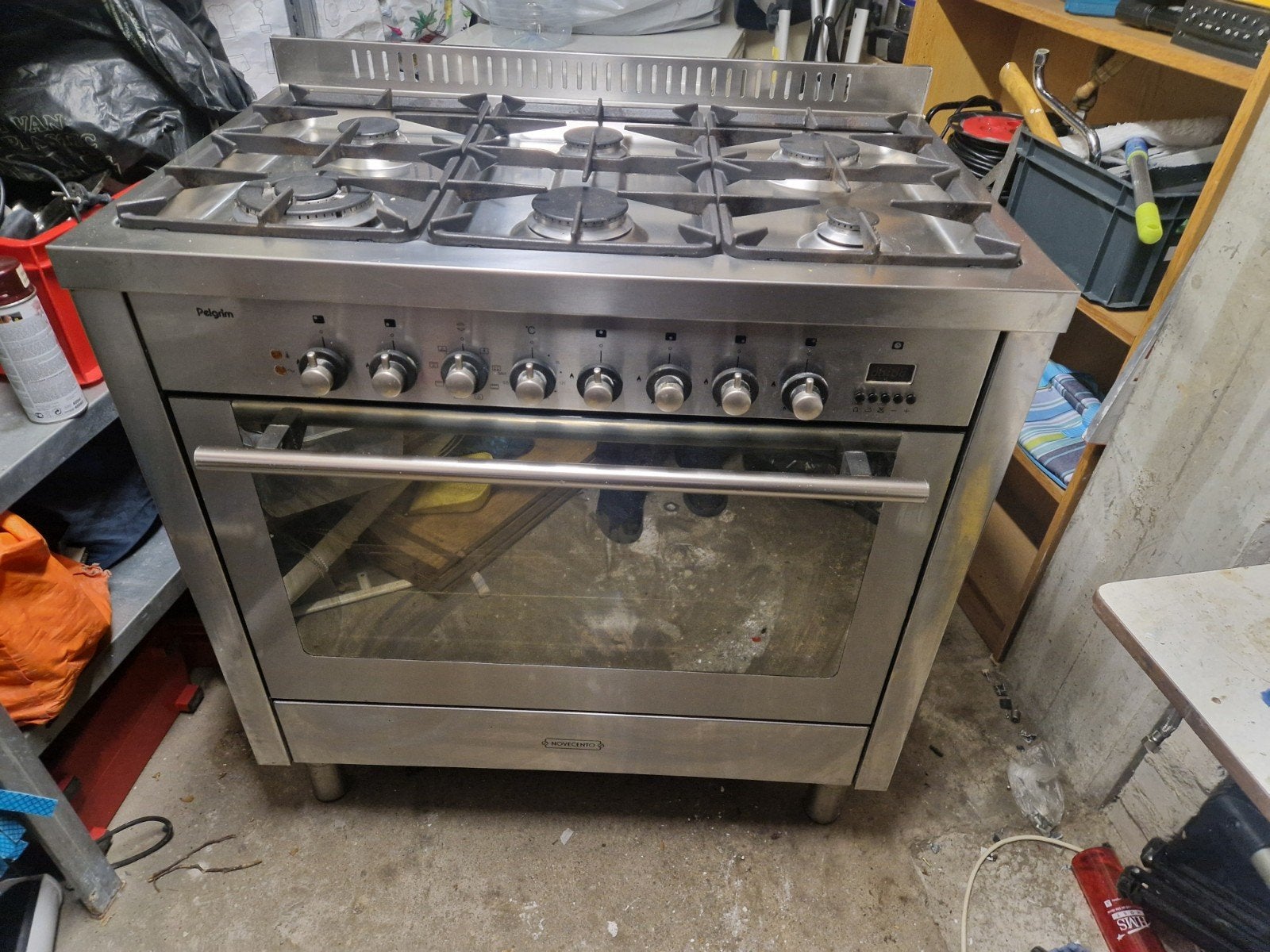 pelgrim gasfornuis met elektrische oven, Gebruikt, 60 cm of meer, Ophalen of Verzenden, Gas