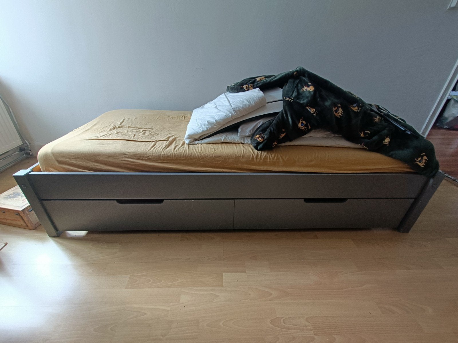 Bed met lades 90x200, Ophalen, Gebruikt, 90 cm, Eenpersoons