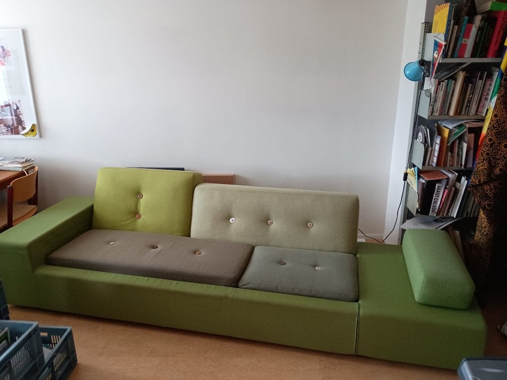 Polder sofa XL van Hella Jongerius, Ophalen, 250 tot 300 cm, 75 tot 100 cm, Zo goed als nieuw