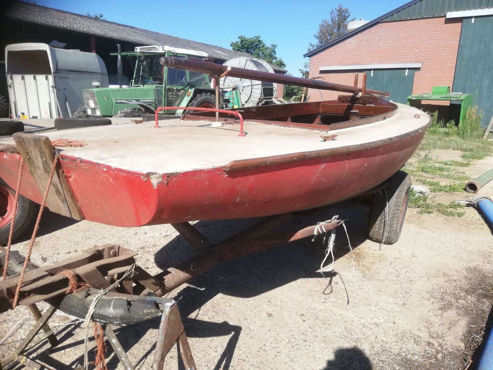 BM / 16m2 Puntklasse 1936 onderdelen / klusobject boottraile, Ophalen, Gebruikt, Overige typen, Zeilboot