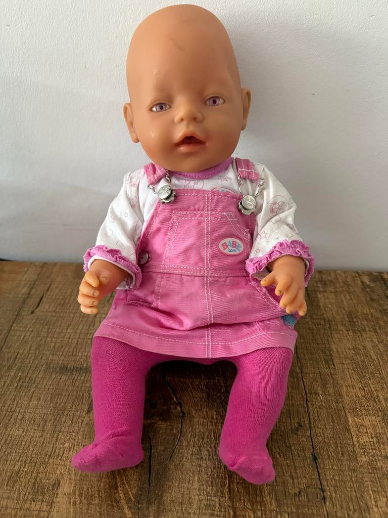 Baby Born pop met roze outfit, Ophalen of Verzenden, Gebruikt, Babypop