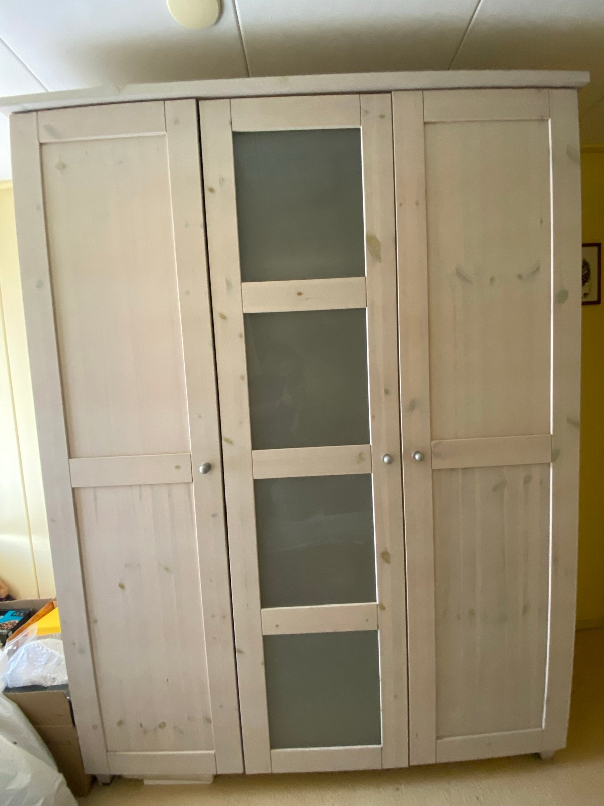 Kledingkast gebroken wit 149x58x202 cm, Ophalen, Gebruikt, 100 tot 150 cm, 200 cm of meer