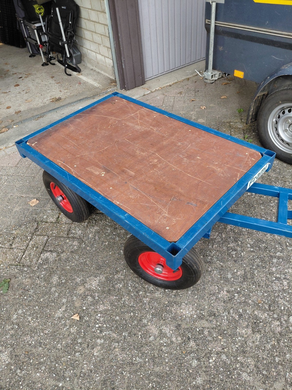 Stevige Transportkar - Frami - Ideaal voor zware lasten, 100 liter of meer, Ophalen of Verzenden, Gebruikt, Transportkar
