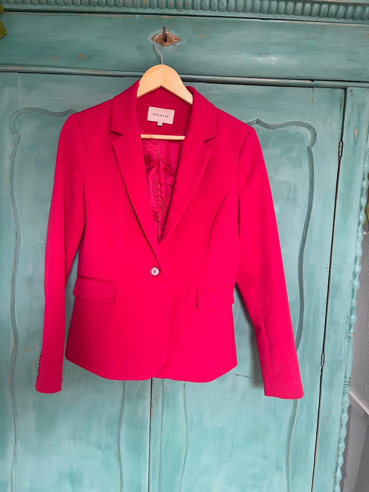 Promiss Barosa Blazer - Felroze/Fuchsia, Maat 38/40 (M), Verzenden, Zo goed als nieuw, Jasje