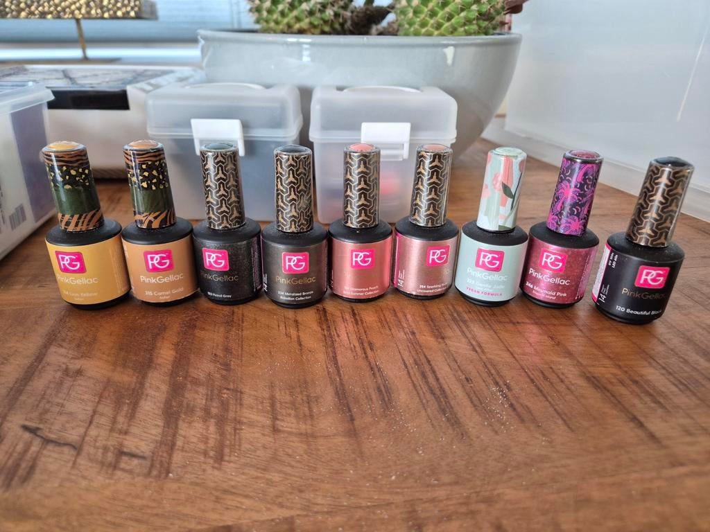 Gellak nagellak set - Pink Gellac, Meanail, Claresa, Ophalen of Verzenden, Zo goed als nieuw, Overige typen