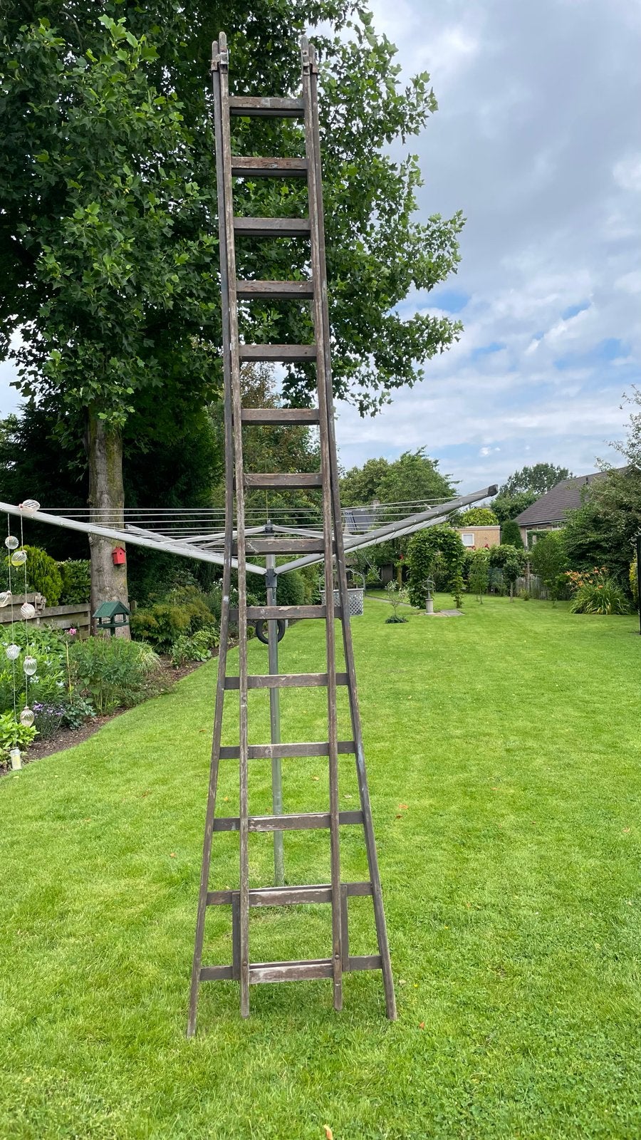 Houten ladder - 14 trede, Ophalen, Gebruikt, Ladder, 4 meter of meer